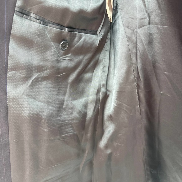 Yves Saint Laurent Blazer Jacket Lapel Collar Buttoned Long Sleeve Black 42R - Picture 5 of 10